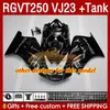 & Tank Fairings Kit For SUZUKI RGVT250 RGV-250CC SAPC 1997-1998 Bodys 161No.152 RGV-250 RGV250 VJ23 RGVT-250 1997 1998 RGVT RGV 250CC 250 CC 97 98 ABS Fairing glossy grey