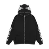 Hoodie sweatshirt jas y2k streetwear grunge letter print rits met capuchon coat 2022 vintage harajuku casual katoenen tops