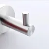 Zestaw akcesoriów do kąpieli Zestawy sprzętowe szczotkowane nikiel ze stali nierdzewnej na ścianę na ścianę ręczniki łazienkowe wiszące pojedyncze haczyki szat