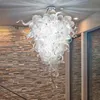 Handmade Blown Glass Pendant Lamps Modern Art Decor Clear Glass Chandelier Light with LED Bulbs for Hotel Wedding Auditorium Club Party LR499