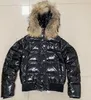 Vrouwen Zwart Kort Donsjack Hooded Puffer Designer Winterjas Wolf Bontkraag Witte Eend Parka Windjack Warme Rits Fabriek Duidelijk