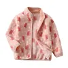 Giubbotti Autunno Inverno Cappotto Per bambini Collo alto Polar Fleece Neonate Natale Giacca per bambini Riccio Cuori 221010