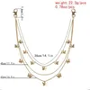 B￤lten Multi-Layers Butterfly Pendant Chain For Women Gold Silver Metal Jeans Straps Pants Street Rock Jewelry Keychain