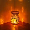 Candle Holders Mosaic Glass Oil Burner Tealight Wax Melter Warmer Holder Essential Fragrance Gift