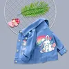 Jackets Kids Denim Cartoon Print Top Children s for Heart Design Coats Casual Children Clothing 221010