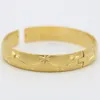 Bangle Womens Fashion Accessories Gold Заполненный свадебным свадебным браслетом Сплошные украшения диаметр 6 см звезды