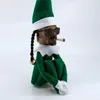 Decoratieve beeldjes bespioneren op gebogen speelgoed Kerst elf Spirit Doll Home Resin ornamenten Festival Party Decor Snoop op een stoep