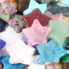 Pietra 20Mm Colore casuale Mini Star Statua Pietra naturale Intaglio Decorazione della casa Cristallo Lucidatura Gemma Consegna goccia 2022 Gioielli Bdesyb Dhuwt