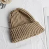 Volwassen winterhoeden man vrouwen beanie cap unisex manchet gewone schedel beanie toboggan gebreide zachte hoed 22 kleuren ysj8999