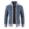 Men's Sweaters Men Knitted Cardigan Zipper Closure With Pocket Polyester Precisely Detail Sweater For Dating Wear