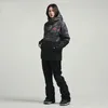 Skidjackor Vinter Enkel dubbelbräda Halva dragkedja Huven Skidjacka Vattentät vindtät Slim Fitness Warm Pullover Snow Coat Outerkläder