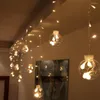 Strings 3m 120 LEDs Window Ball Linkable Curtain String Light Christmas Xmas Lantern Wedding Garland Decor Decoration Lights