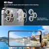 Ny Bling Glitter Diamond Camera Lens Screen Protectors Clear Tempered Glass för iPhone 15 14 Pro Max 14Plus 14Pro 13 13Pro 12Pro 12 13Promax Cover