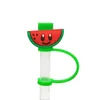 Silicone Straw Tips Cover Creative Fruit Shaped 7-8mm Reusable Straw Toppers Lids Dust-proof Straws Plug
