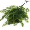 Decorative Flowers 1/2/3/5PCS Artificial Fern Plant Lifelike DIY Bush Faux For Wedding Party Home Decoration Table Decors