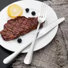 Dijkartikelen Sets Western servies steakmes en vork driedelige roestvrijstalen lepel lepel set huishoudelijke plaat creatief