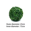 Flores decorativas 13-28 cm Plantas de simulação Bolas de grama verde artificial Guirlanda Topiária Planta suspensa Decoração de jardim em casa