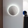 Wall Lamp Space Bump Crater Decoration Atmosphere Villa Bedroom Simulation Moon Sconce Creative Entrance Door White LED Lighting