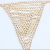 Other Stonefans Sexy Panties Thongs High Waist Chain for Women Charm Bling Crystal Body Chain Bikini Underwear Jewelry Gift 221008