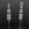 rökning Diamond Knot Quartz Enail Banger Suit För 20mmOD Coil Heater 14mm Hane Hona Quartz Nails Glas Vattenrör Riggar