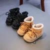 Stivali Neonate Ragazzi Inverno Pelliccia calda Neve Fondo antiscivolo Spessa Suola morbida Fodera in peluche Stivaletti Scarpe per primi camminatori per bambini