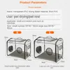 Köpek Araba Koltuğu Kapakları 70L Pet Kurutma Kutusu Katlanabilir Kedi Banyo Saç Kurutma Makinesi Çadırı Şeffaf Ev Banyo Üfleme Çantası