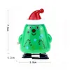 2022 Electronic Pets Wind-up and winding walking Santa Claus Elk Penguin Snowman Clockwork Toy Christmas Child Gift Toys C95