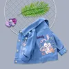 Jackets Kids Denim Cartoon Print Top Children s for Heart Design Coats Casual Children Clothing 221010