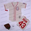 Cosido 43 Jimmy Dugan Rockford Peaches Una liga propia Jersey 8 Dottie Hinson Betty Spaghetti Mae Mordabito Marla Hooch Evelyn Gardner Doris Murphy