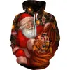Sweats à capuche pour hommes Noël Père Noël Bonhommes de neige Automne Hiver Sweat à capuche imprimé en 3D Sweat à capuche pour hommes à manches longues Plus la taille Femmes Hommes