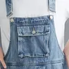 Kvinnors jeans feta syster denim overall byxor vår och höst jeans ren bomull stor storlek lös mode bantning jumpsuit 221011