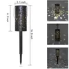 Lanterne solari Luna Stella Cava Impermeabile Esterno Giardino Prato Paesaggio Cortile Patio Vialetto Illuminazione decorativa