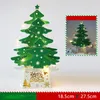 Kerstdecoraties 2022 Tafellampje Licht kunstmatige Xmas Decortaion verlichting Beslag bediende Glow Gift Eetting Table Home Ornament Set