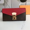 2023 Designers Zipper Wallet For Womens Leather High Quality Flowers Coin Purse Handbags Long Card Holder Clutch with Box Dust Bag 58414