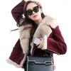 Veste de fourrure femme arrivée Faux taille large pleine 2022 hiver femmes manteau mode col chaud couture fermeture éclair manches