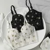 Bras Sets Roseheart для женщин с зелеными складками с кружевными ремешками невидимые хлопковые трусики.