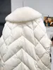 Damenwesten GTGYFF Daunenjacke mit Schafwolle-Kragen für Frauen, Winter, warm, chinesischer Knoten, Knöpfe, Übergröße, Oberbekleidung, Mantel 221010