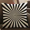 Pillow Geometric Style Black White Zebra Wave Pattern Cotton Linen Throw Pillows 18 Inches Home Decor Office Sofa Cojines