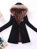 Kadınlar Down Ailegogo Sonbahar Kış Kadınlar Pamuk Ceket Yastıklı Sıradan İnce Kat Emormoride Kapşonlu Parkas Wadded Sıcak Palto 221010