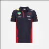 オートバイアパレルF1レーシングシャツフォーマワンチームTシャツ公式チームドライバーTシャツ新しい夏のモータースポーツレッドショートスリーブブレートDHTSV