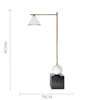 Floor Lamps Luxury Marble Light Round Lamp E27 Metal Shade Designer Style Lighting House