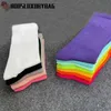 Sale sports socks couple tubesocks personality female design teacher school style mixed color wholesale N With tags man city grip socks
