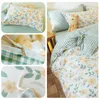 Sängkläder sätter 100% bomullsbäddsuppsättning täcke täckningskuddar andningsbara hudvänliga freshing blommor stil 16 storlekar 221010