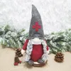 Christmas Doctor Nurse Gnome Plush ornamentos sueco Santa Natal Decor Holiday Home Party Decoration 1011