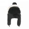 Bérets chapeau d'hiver pour enfants avec oreillettes chaud russe Ushanka filles et garçons épais coupe-vent fausse fourrure Bomber Cap pour enfant