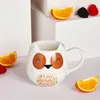 Mokken 350 ml Creative Painted Animal Ceramic Modern Fashion Coffee Mug Bear Breakfast Milk Ladies Office Tea Cup