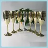 Wine Glasses Gold Plastic Acrylic Goblet Moet Chandon Champagne Glasses 170Ml Acrylics Cups Celebration Party Wedding Drinkware Wine Otw5D