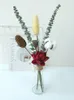 フェイクフローラルグリーンノルディックインスタイルドライフラワーセットネクルネコパインコーンユーカリ不滅の花の家の装飾装飾撮影小道具221010101010101010