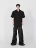 Men's Casual Shirts XS-6XL 2022 Men Women Clothing Original Design Double Layer Deconstructed Shoulder Pad Shirt Plus Size Costumes