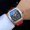 Luxus Herren Mechanische Uhr RM11-03 Vollautomatische Bewegung Saphir Spiegel Gummi Armband Schweizer Armbanduhren FV3E